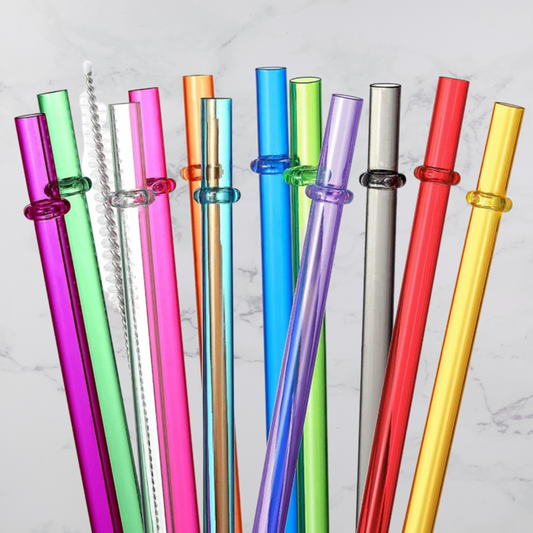 04 Translucent Reusable Straws