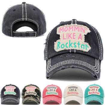 Mommin' Like A Rockstar Vintage Hat